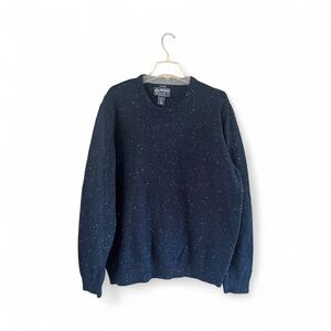 American Rag Navy Speckled Crewneck Sweater Crewneck Size XXL